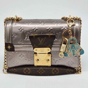 Louis Vuitton Authentic Gold Padlock 🔒 Key + Unbranded Keychain Bag Charm